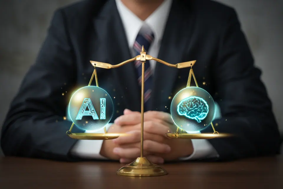 AI ethics and legal concepts artificial intelligence law and online technology of legal regulations Controlling artificial intelligence technology is a…
